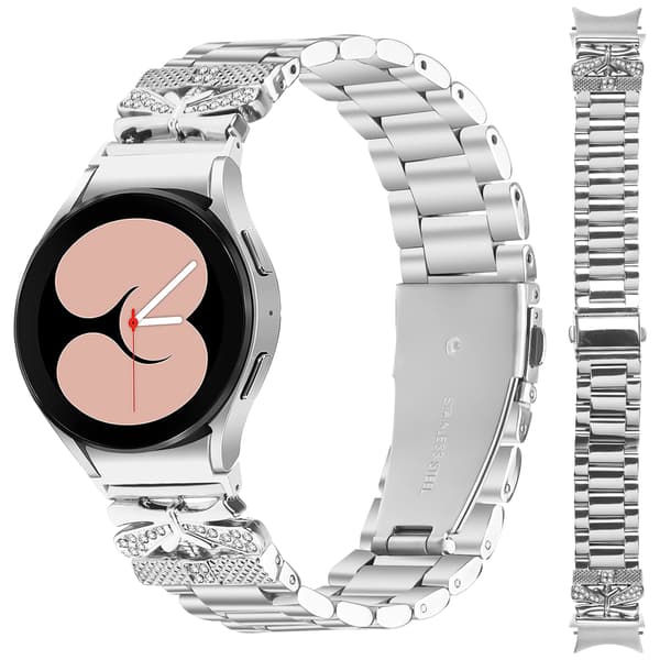 Galaxy Watch 4/5/6 Metallarmband Silver