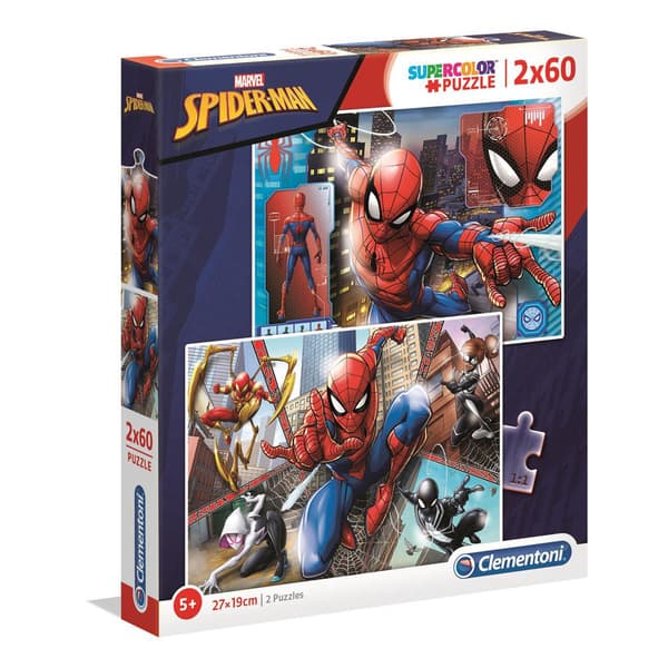 Puslespil 2x60 Pcs Spider-Man