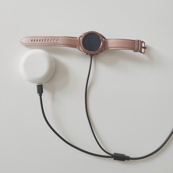2-i-1 oplader til Samsung Galaxy Watch & telefoner