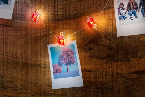 10 LED valokuvaklipsi valonauha "Gift"