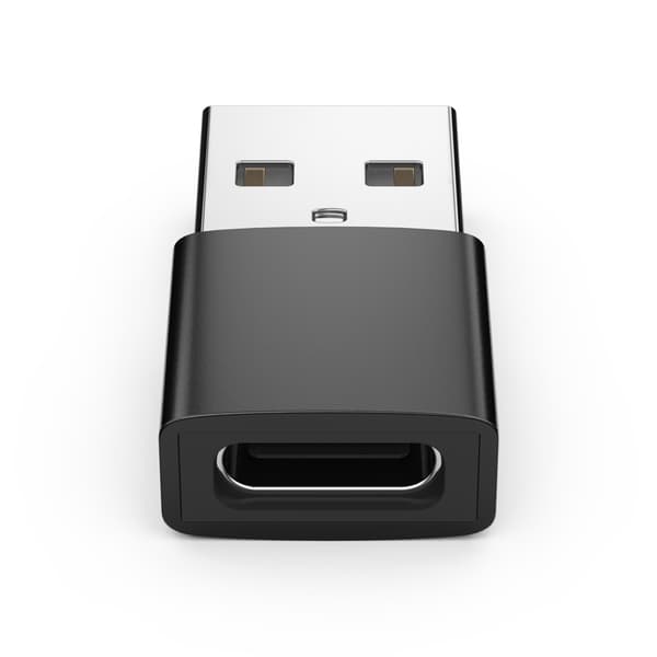 USB-A (hane) till USB-C (hona) adapter Black