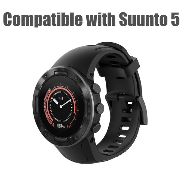 Ur armbånd Grey Suunto 5