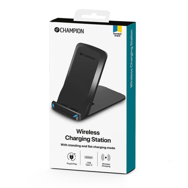 Trådløs lader QI Standing 10W