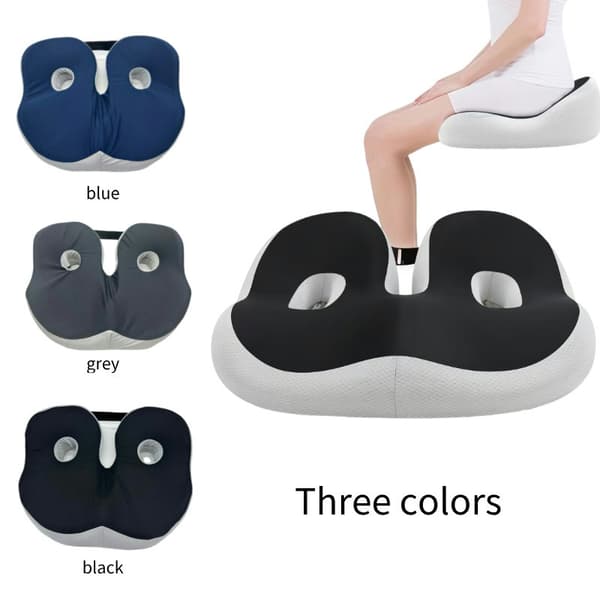 Ergonomisk setepute i minneskum Black