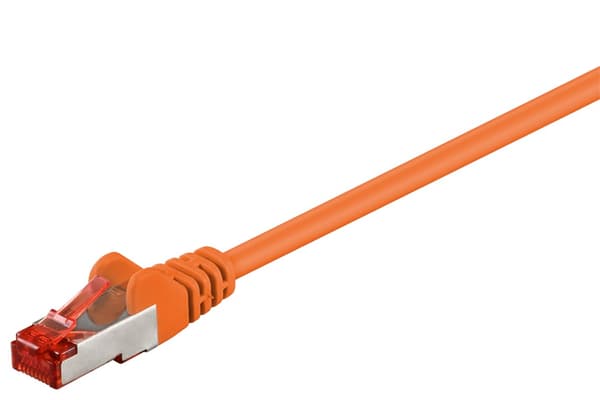 Netværkskabel CAT 6, S/FTP (PiMF), orange, 30 m