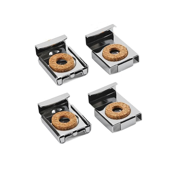Järnklämmor för Speglar, 4-pack Silver