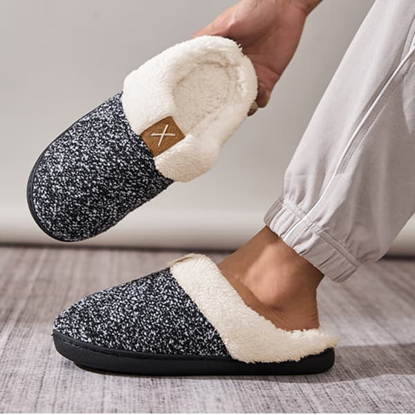 Varme komfortable hjemmesko med memory foam XL