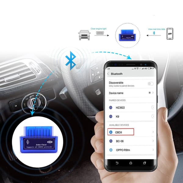 OBDII felkodsläsare - Bluetooth 2.0