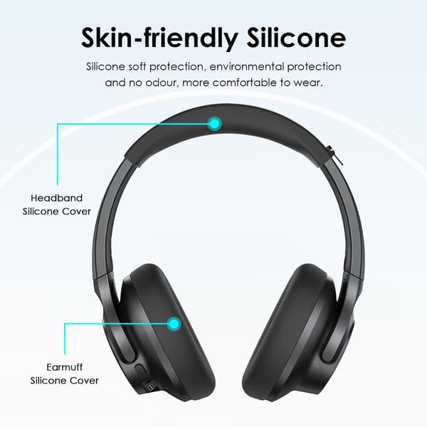 Utskiftbare øreputer til Anker Soundcore Q20I hodetelefoner Black