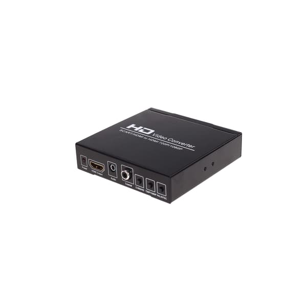 SCART+HDMI til HDMI HD Konverter og Switch Svart