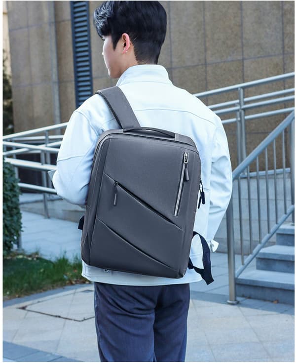Business Commute 3-Piece Backpack Set , Lightweight Grey