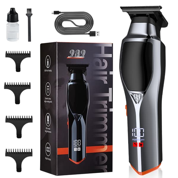 Professionel hårtrimmer med digitalt display