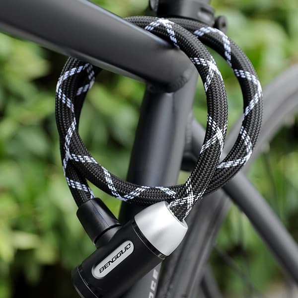 Stöldskydd Nylon Stålkabel Cykellås - Portabel Cykelsäkerhet