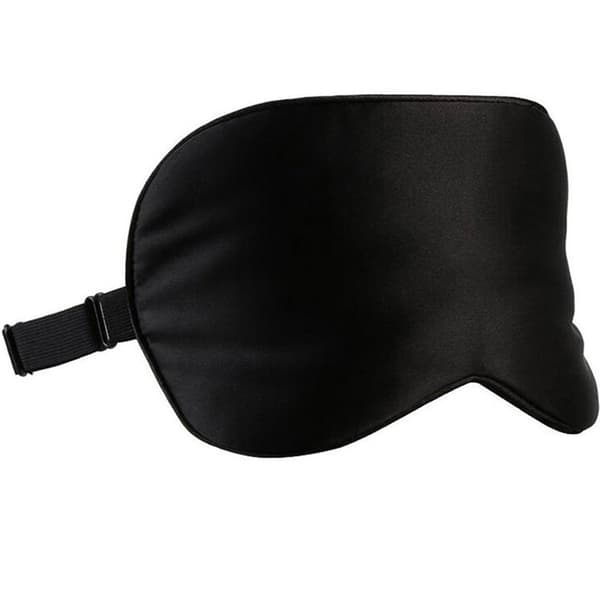 Sovemaske 100% silke Svart