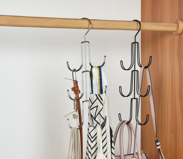 Hjemme Garderobe Organiseringsstativ Black