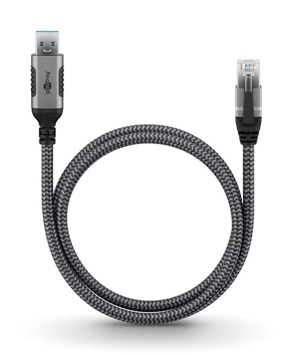Ethernet-kabel USB-A 3.0 til RJ45, 1,5 m