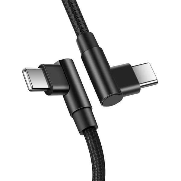 Kulmaliitinkaapeli - USB-C - USB-C 1 m