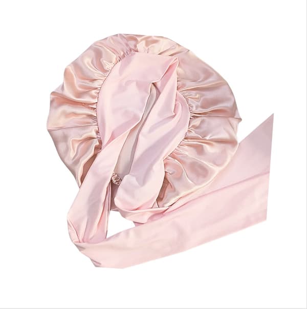 100% silke sovehætte til kvinder Rubber pink