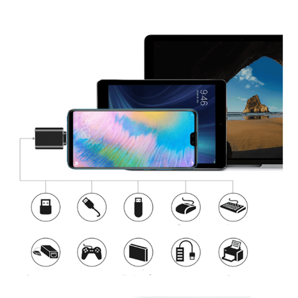USB-C till USB 3.1-adapter Black