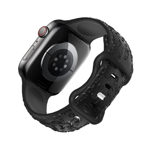 Silikonreim til Apple Watch Black 22 mm