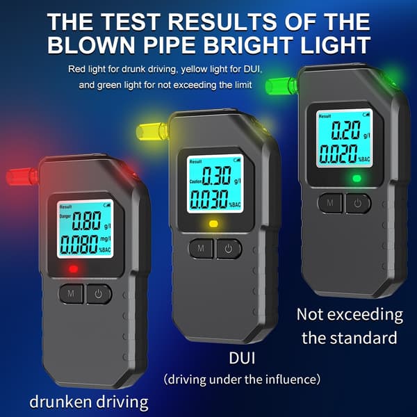 Mini Bærbar Digital Alkoholtester med LCD-Display til Nøjagtig BAK-Måling