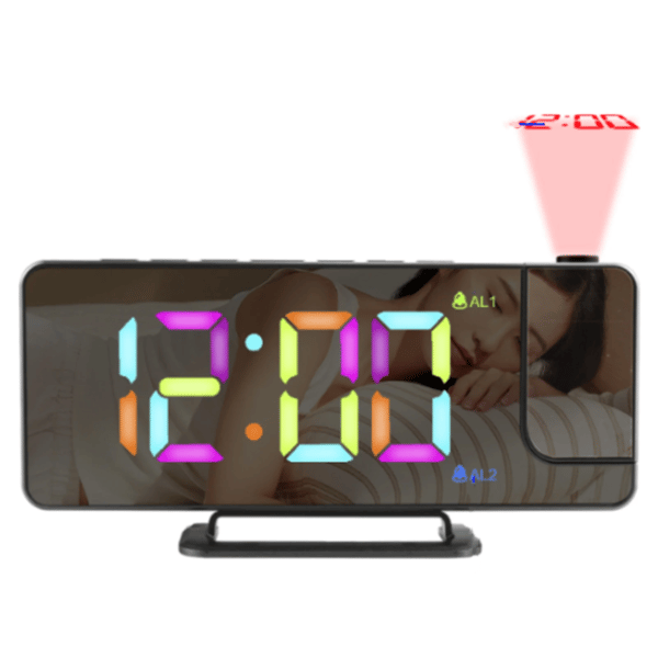 LED projektionsvækkeur
