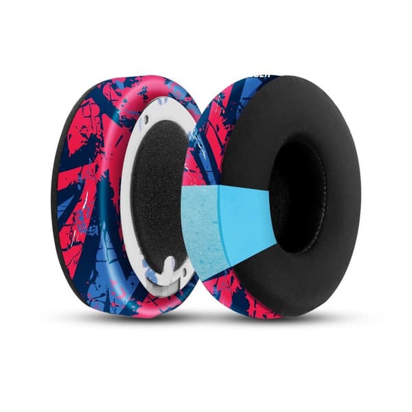 Udskiftningsørepolstring til Beats Studio3/2 Hovedtelefoner Red+Blue