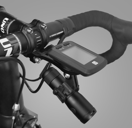 Beslag til cykelcomputer Black Garmin/Bryton