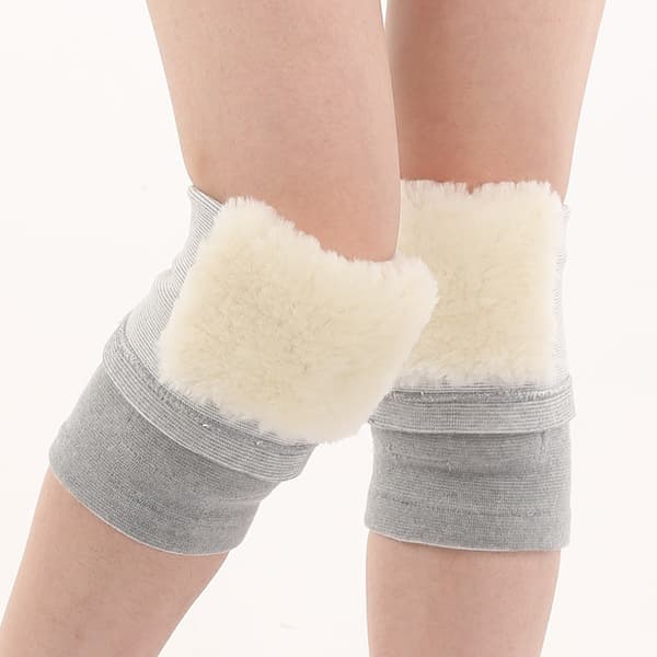 Vinter Knästöd Ben Knävärmare ärm Tjocka elastiska knäskydd XL