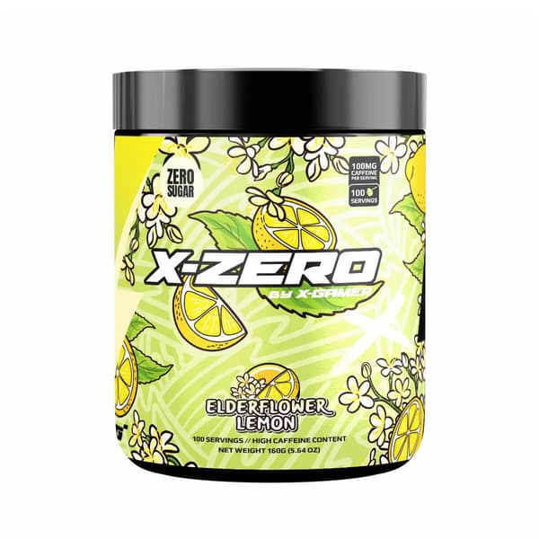 Energidrikkpulver X-Zero 160 gram Elderflower Lemon