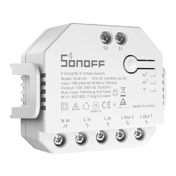 Smart bryter WiFi Sonoff Dual R3