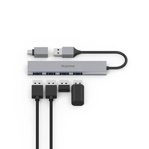 Hub USB-A 3.2 4x-Porter 5 Gbit/s USB-C-Adapter