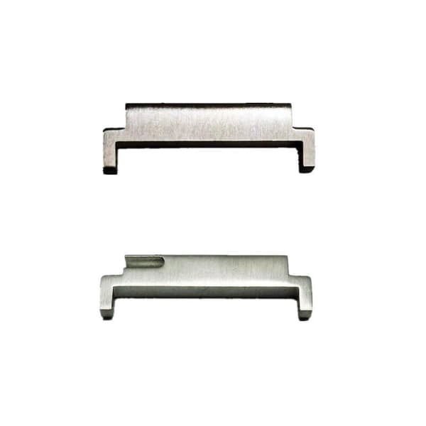 Sølvfarget klokkereimkobling - Universaladapter 20 mm til 20 mm