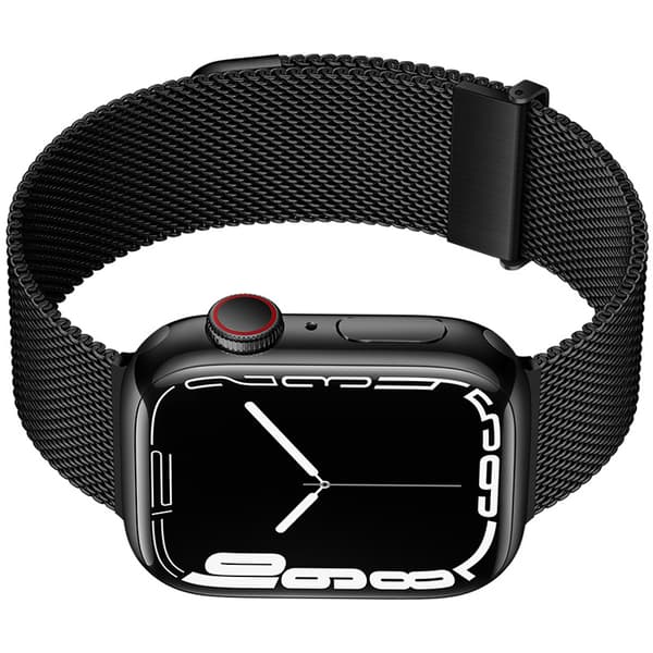 Graphite Milanese Loop Band for Apple Watch Black L