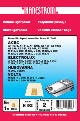 Dammsugarpåsar VOLTA U 250-U 280