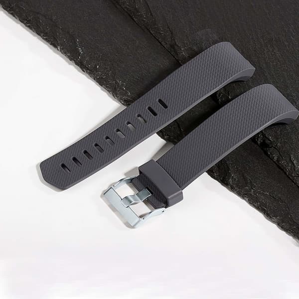 Fitbit Charge 2 armband silikon 3-pack (S) Black/Gray/White