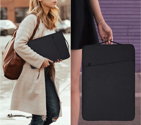 Laptoptaske 13,3 tommer kanvas Black