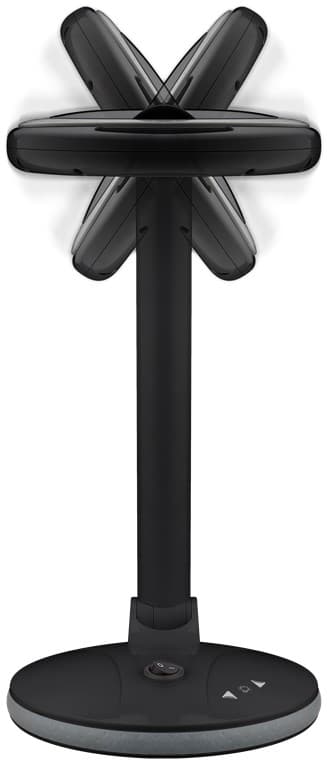 LED forstørrelseslampe med stativ, 6 W, sort