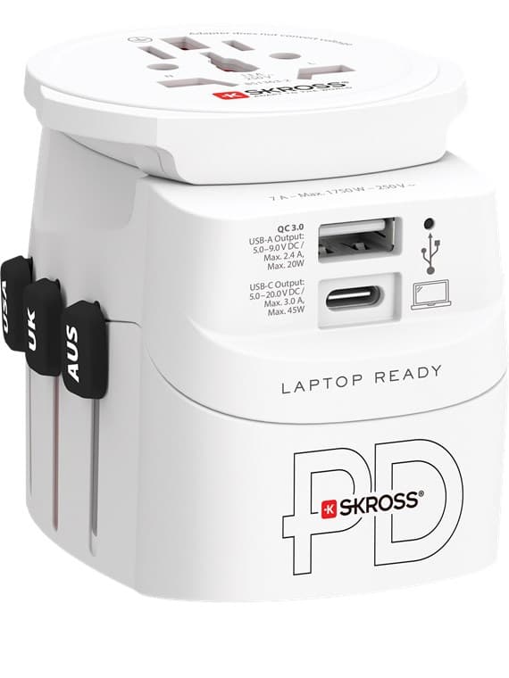 Reiseadapter PRO Light USB AC45PD