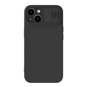 Nillkin CamShield Silky Silikone Cover til iPhone 15 Plus (sort)