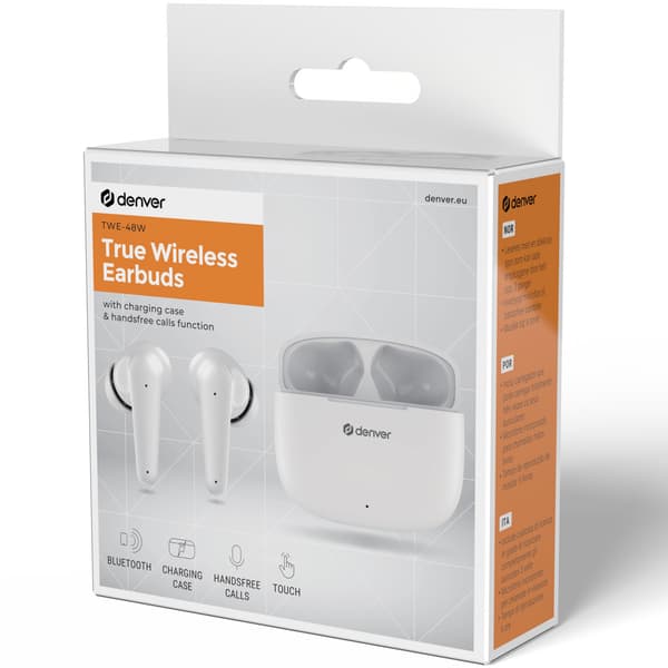 Hovedtelefoner In-Ear TWS 6 timer TWE-48W Hvide