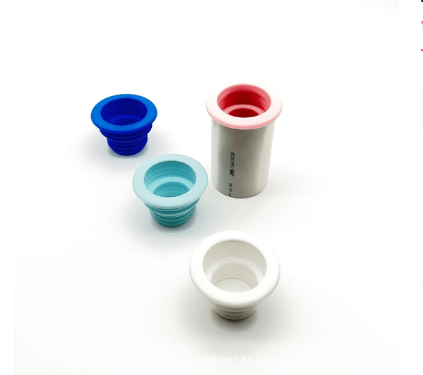 5-Pack Silikon avløpsrør Luktstoppere White