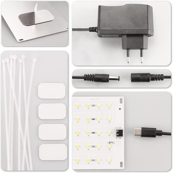 LED lyspaneler til planter - EU-adapter