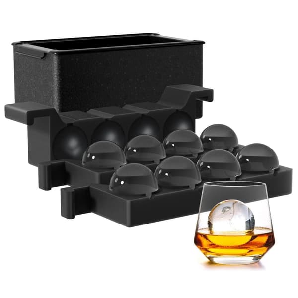 Isbakke med låg til runde isterninger - 8 rum