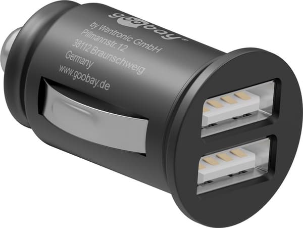 Dobbelt USB-biloplader (15,5 W)