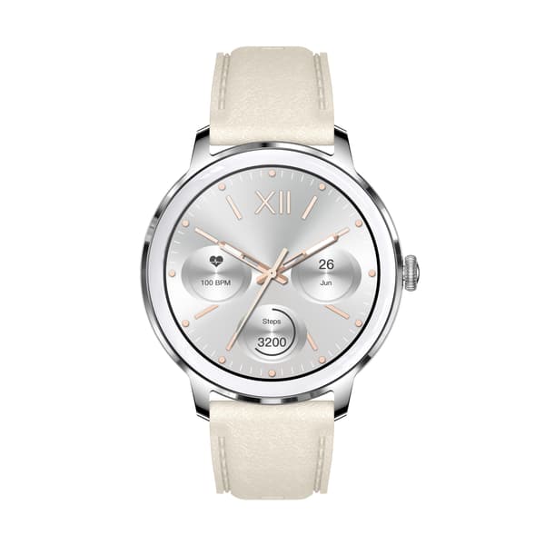 Smartwatch med puls-, blodtryks- og iltmåler Silver