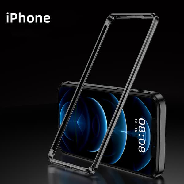 Aluminiumslegering Bumper Case til iPhone 16 Black