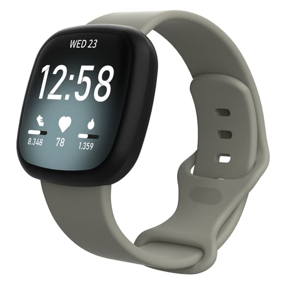 Klokkebånd for Fitbit Versa4/Fitbit Versa3/Fitbit Sense/Fitbit Sense2 Grey S