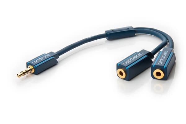 3,5 mm AUX-adapterkabel, stereo