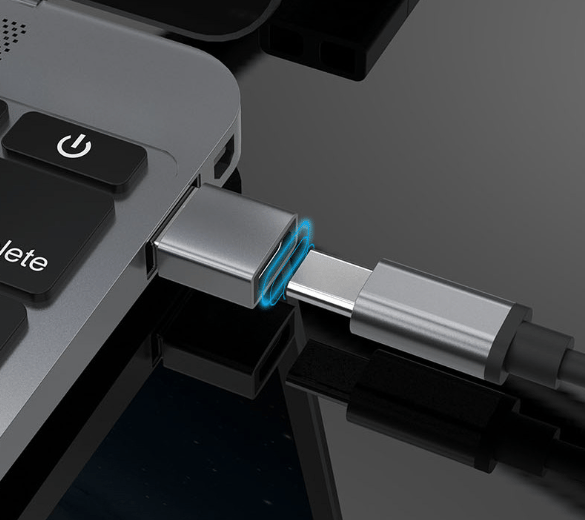 USB-A (hane) till USB-C (hona) adapter Black